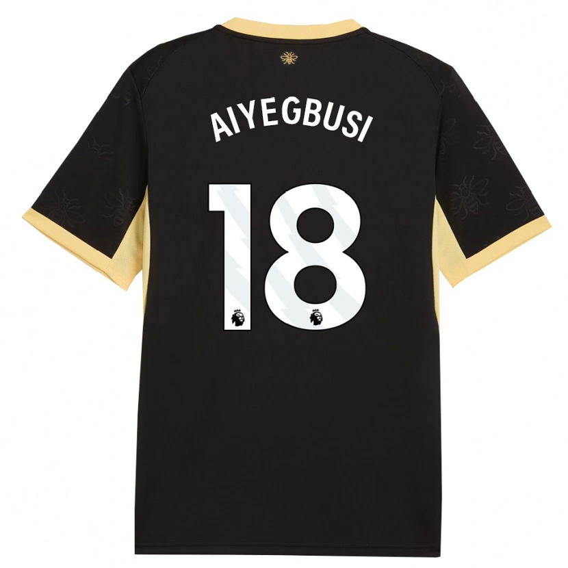 Danxen Dames Tirenioluwa Aiyegbusi #18 Zwart Geel Uitshirt Uittenue 2026/27 T-Shirt België