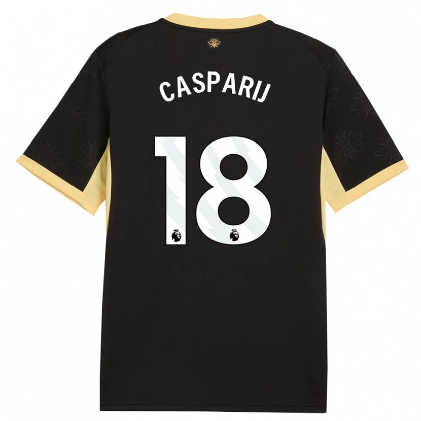 Danxen Dames Kerstin Casparij #18 Zwart Geel Uitshirt Uittenue 2026/27 T-Shirt België