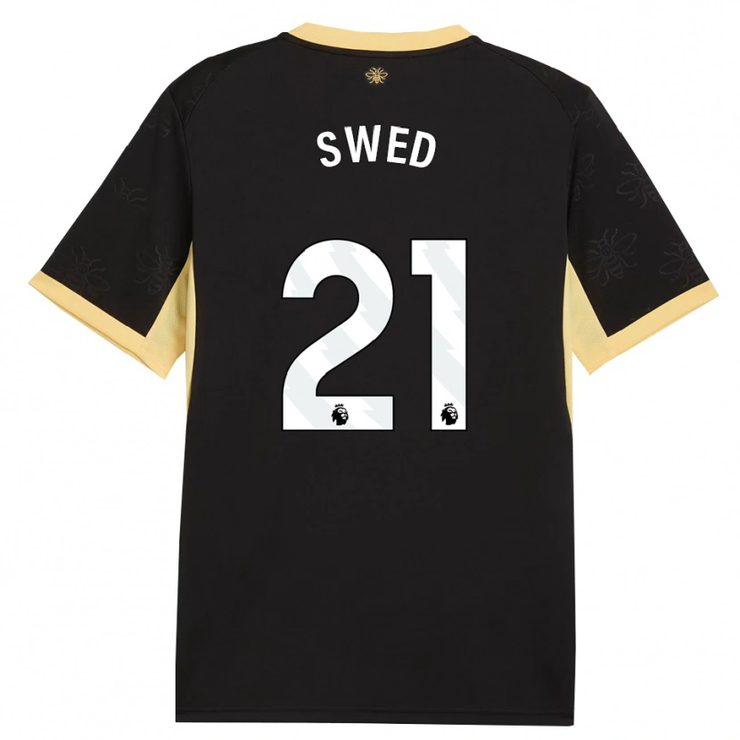 Danxen Dames Hamza Swed #21 Zwart Geel Uitshirt Uittenue 2026/27 T-Shirt België