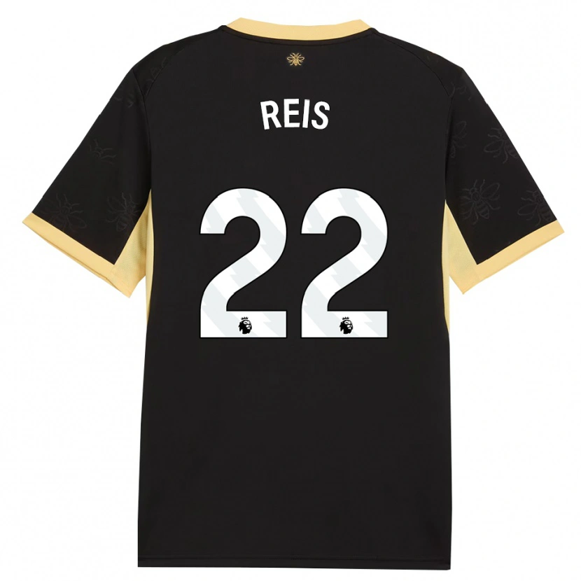 Danxen Dames Vitor Reis #22 Zwart Geel Uitshirt Uittenue 2026/27 T-Shirt België