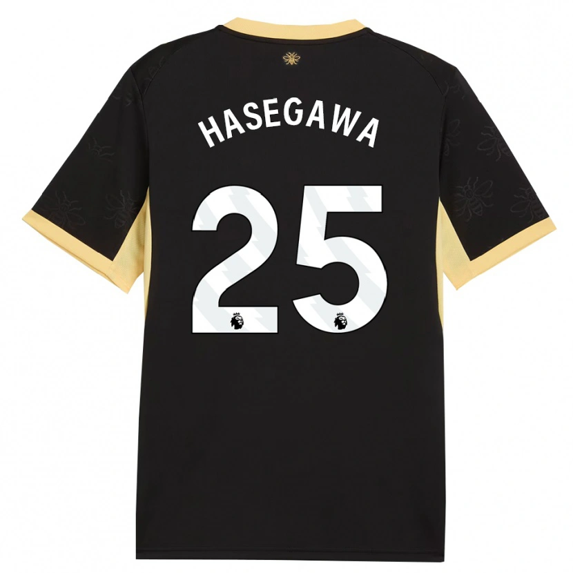 Danxen Dames Yui Hasegawa #25 Zwart Geel Uitshirt Uittenue 2026/27 T-Shirt België