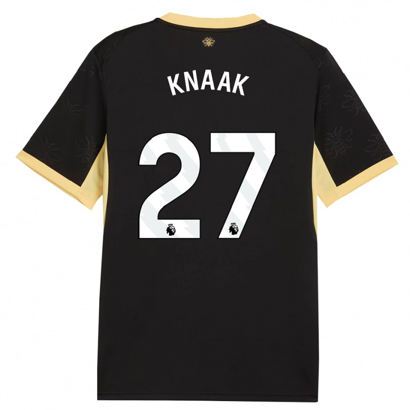 Danxen Dames Rebecca Knaak #27 Zwart Geel Uitshirt Uittenue 2026/27 T-Shirt België