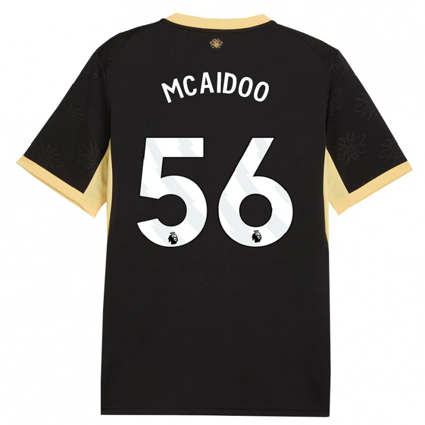 Danxen Dames Ryan Mcaidoo #56 Zwart Geel Uitshirt Uittenue 2026/27 T-Shirt België