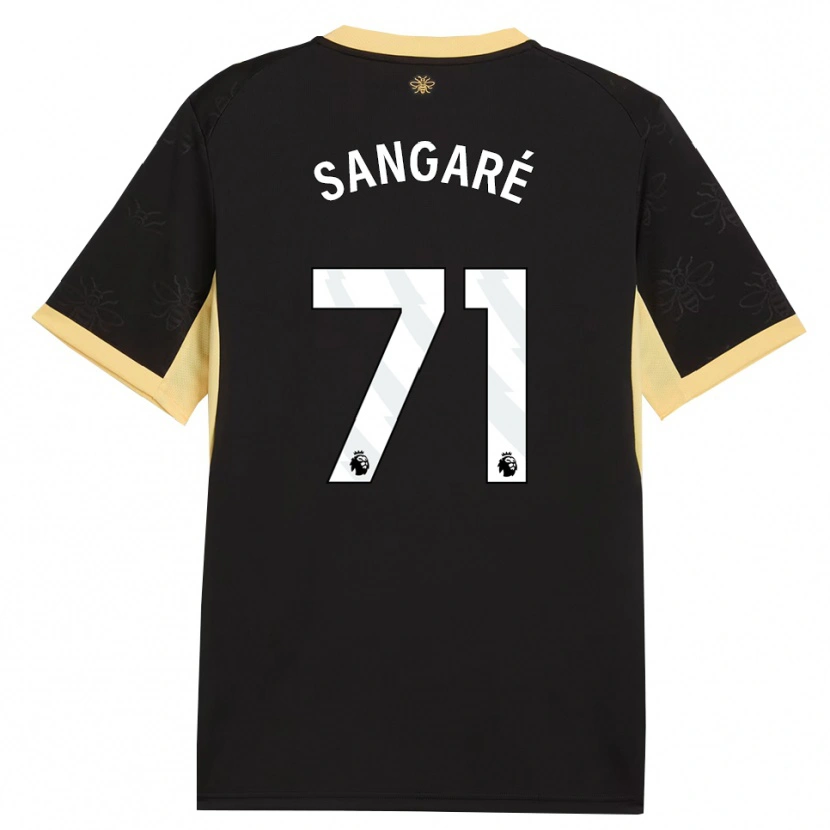 Danxen Dames Mahamadou Sangaré #71 Zwart Geel Uitshirt Uittenue 2026/27 T-Shirt België