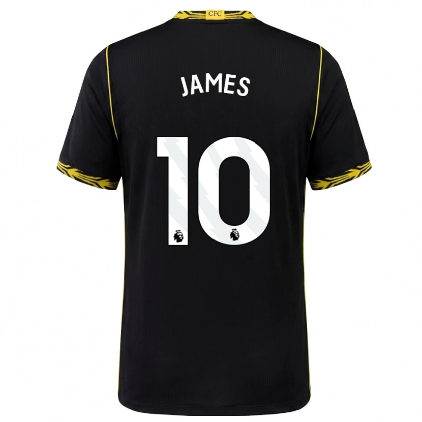 Danxen Dames Lauren James #10 Zwart Geel Uitshirt Uittenue 2026/27 T-Shirt België