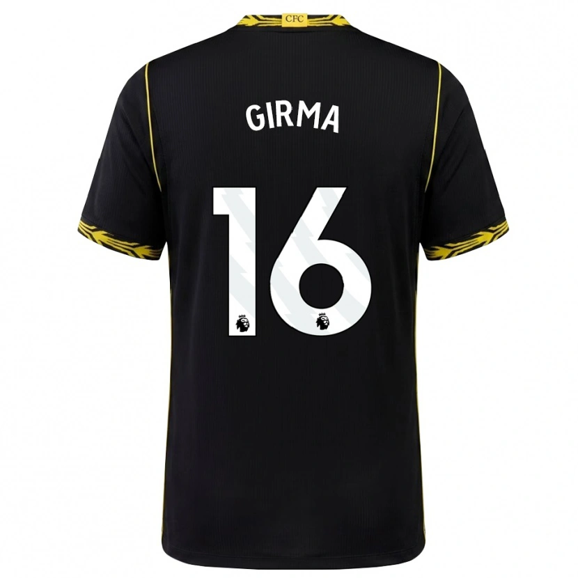 Danxen Dames Naomi Girma #16 Zwart Geel Uitshirt Uittenue 2026/27 T-Shirt België