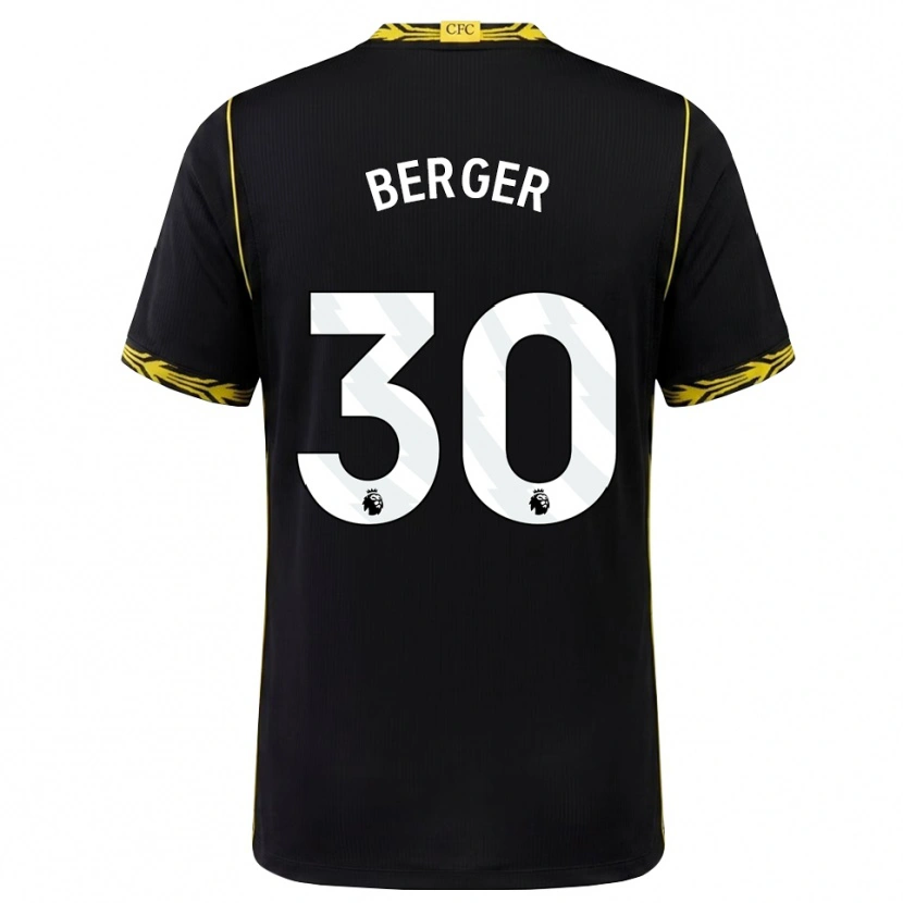 Danxen Dames Ann-Katrin Berger #30 Zwart Geel Uitshirt Uittenue 2026/27 T-Shirt België