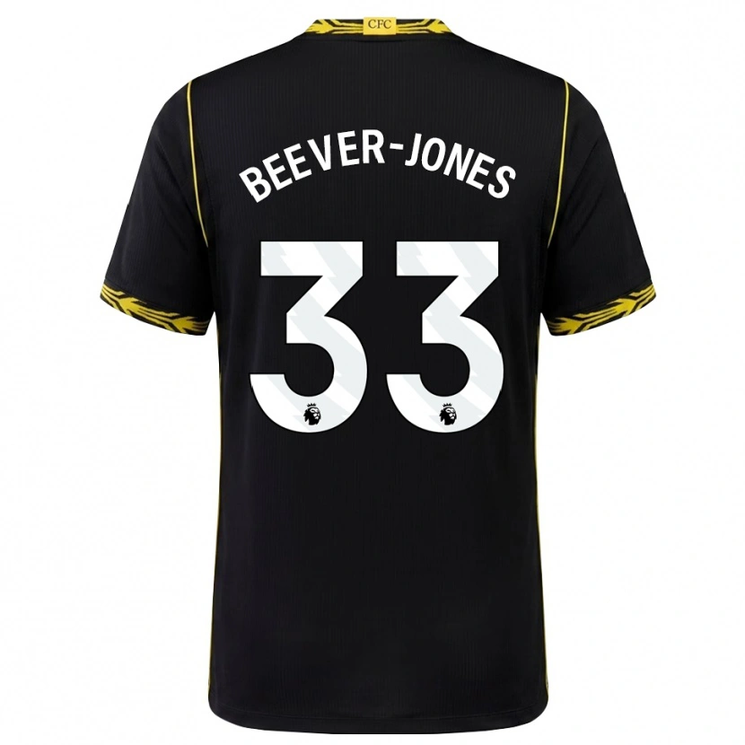 Danxen Dames Aggie Beever-Jones #33 Zwart Geel Uitshirt Uittenue 2026/27 T-Shirt België