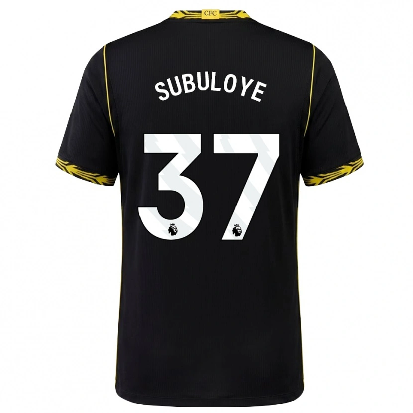Danxen Dames Olutayo Subuloye #37 Zwart Geel Uitshirt Uittenue 2026/27 T-Shirt België