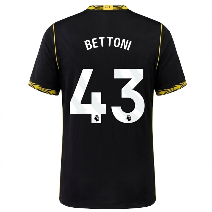 Danxen Dames Harrison Bettoni #43 Zwart Geel Uitshirt Uittenue 2026/27 T-Shirt België