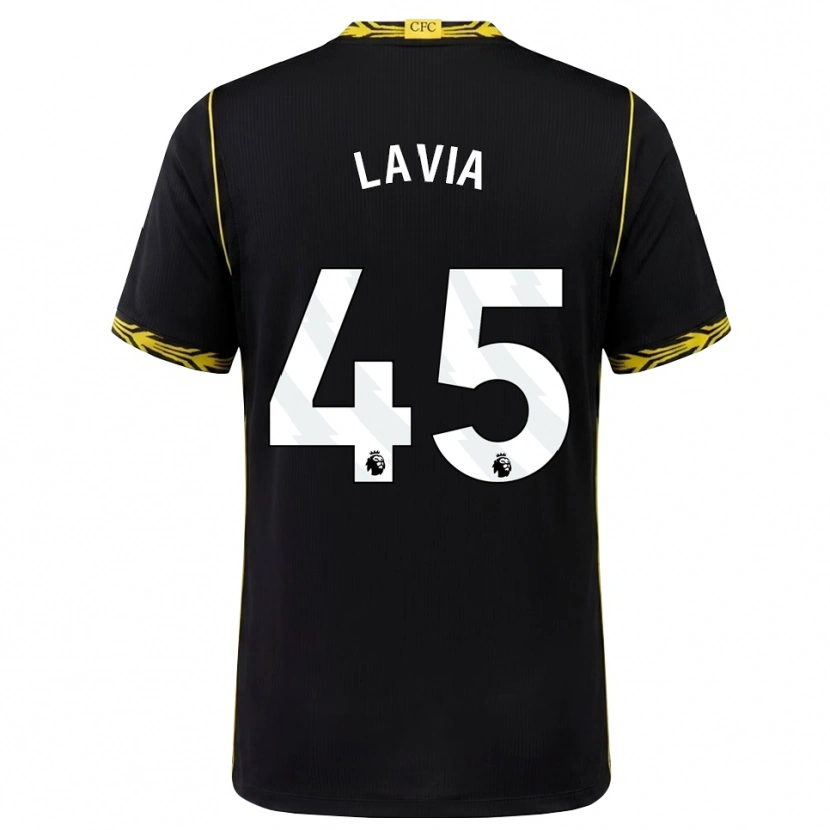 Danxen Dames Roméo Lavia #45 Zwart Geel Uitshirt Uittenue 2026/27 T-Shirt België