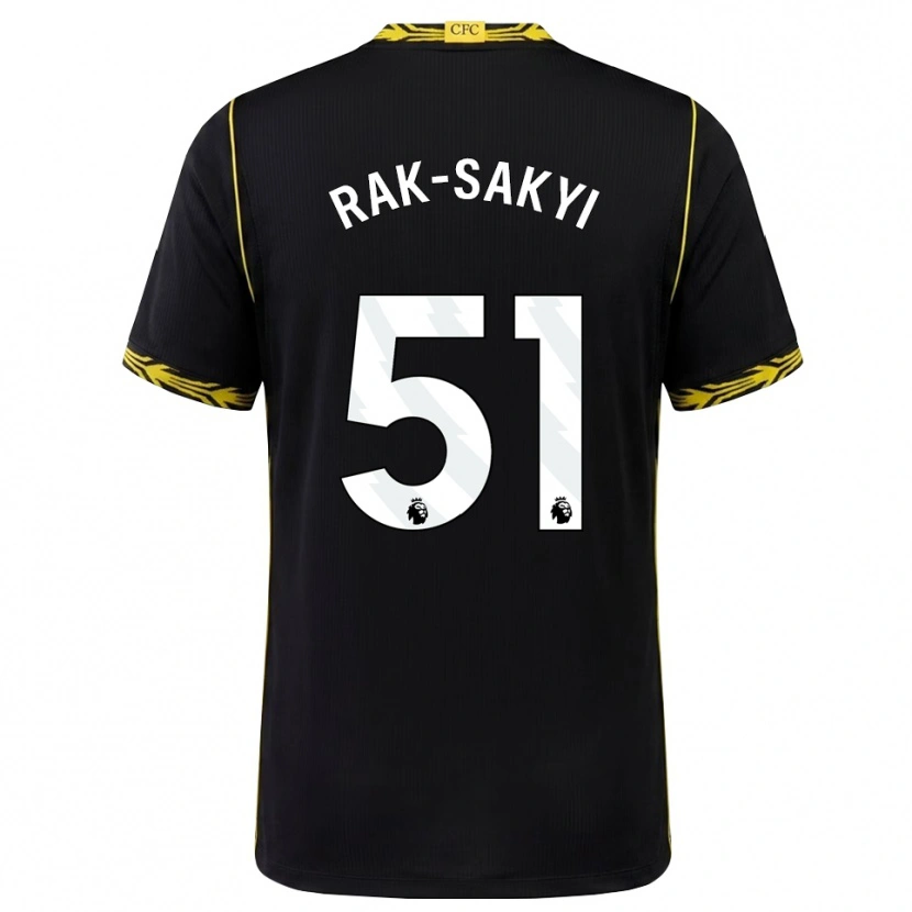 Danxen Dames Sam Rak-Sakyi #51 Zwart Geel Uitshirt Uittenue 2026/27 T-Shirt België