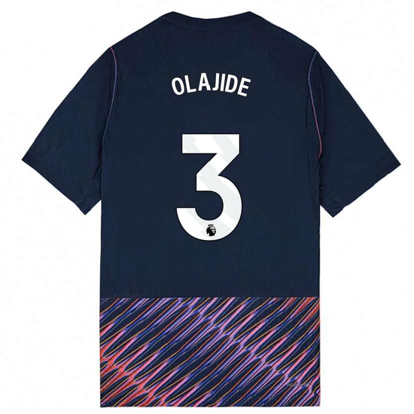 Danxen Dames Solomon Olajide #3 Koninklijk Blauw Wit Uitshirt Uittenue 2026/27 T-Shirt België
