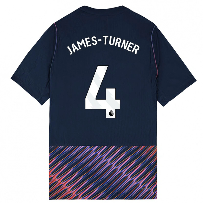 Danxen Dames Amy James-Turner #4 Koninklijk Blauw Wit Uitshirt Uittenue 2026/27 T-Shirt België