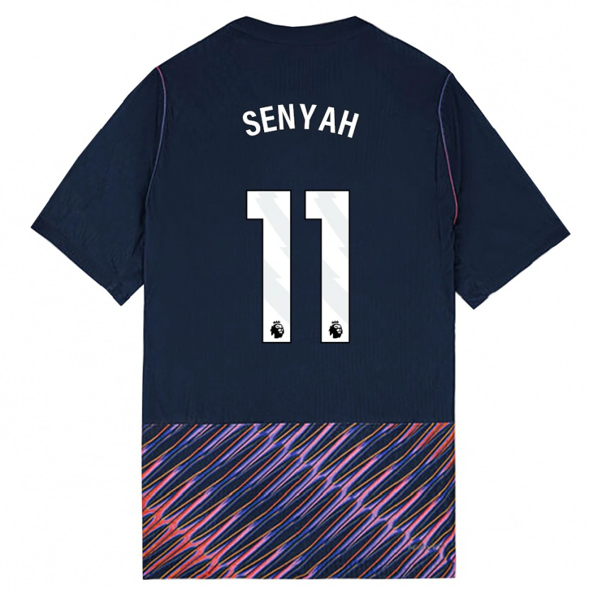 Danxen Dames Kwasi Senyah #11 Koninklijk Blauw Wit Uitshirt Uittenue 2026/27 T-Shirt België