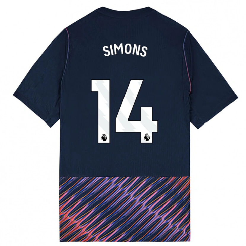 Danxen Dames Zach Simons #14 Koninklijk Blauw Wit Uitshirt Uittenue 2026/27 T-Shirt België