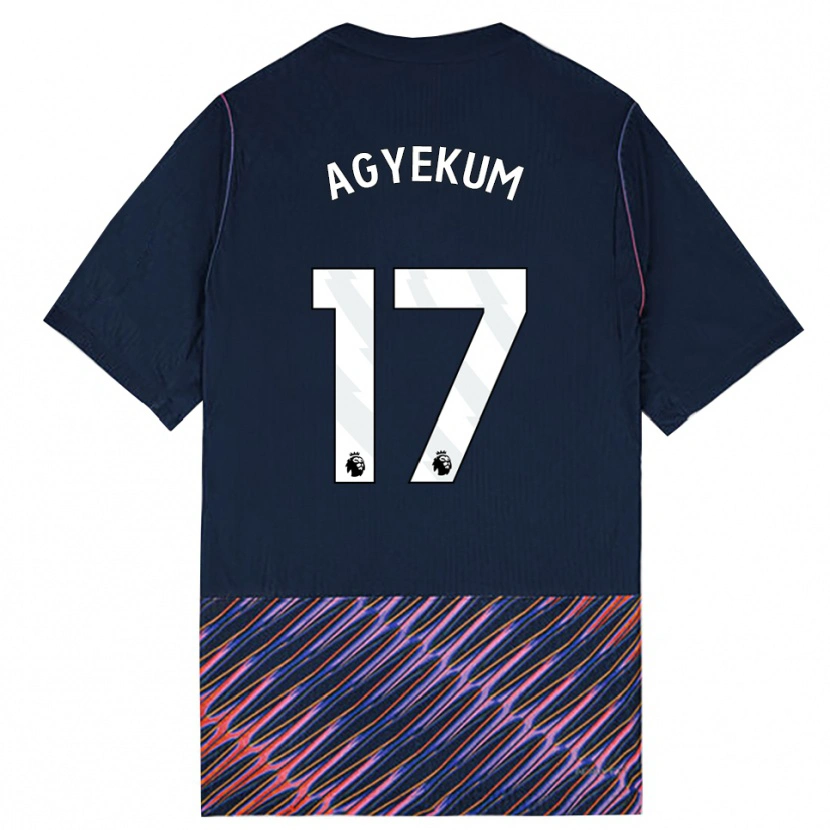 Danxen Dames Ezra Agyekum #17 Koninklijk Blauw Wit Uitshirt Uittenue 2026/27 T-Shirt België