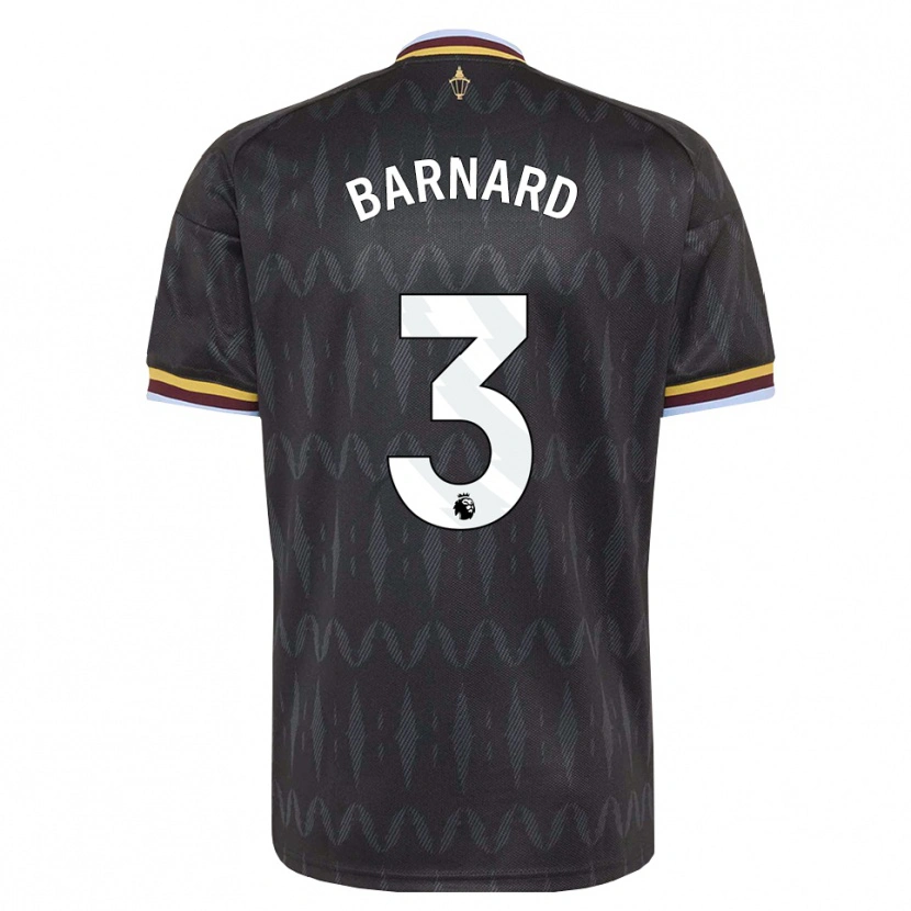 Danxen Dames Finlay Barnard #3 Korenbloemblauw Zwart Geel Uitshirt Uittenue 2026/27 T-Shirt België