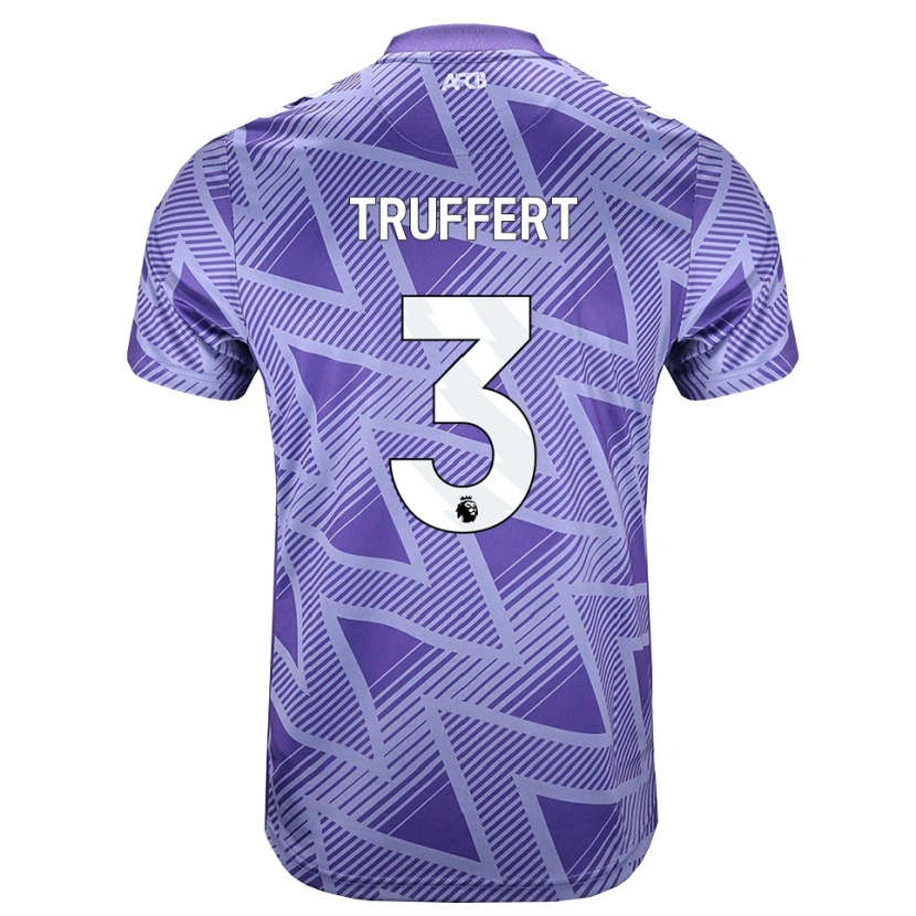 Danxen Dames Adrien Truffert #3 Licht Violet Rood Wit Uitshirt Uittenue 2026/27 T-Shirt België