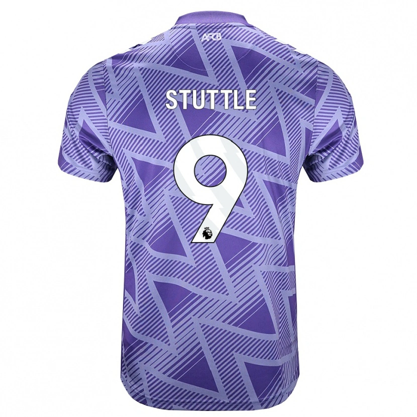 Danxen Dames Jonny Stuttle #9 Licht Violet Rood Wit Uitshirt Uittenue 2026/27 T-Shirt België