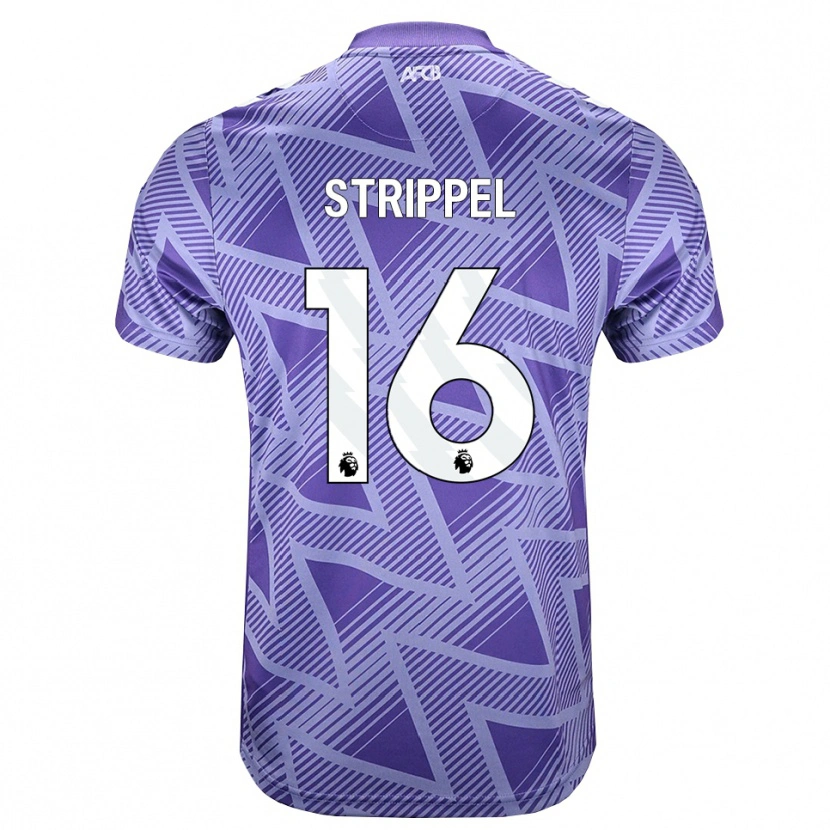 Danxen Dames Ellie Strippel #16 Licht Violet Rood Wit Uitshirt Uittenue 2026/27 T-Shirt België