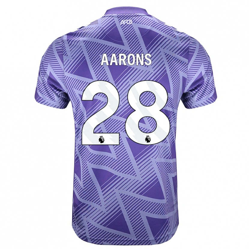 Danxen Dames Max Aarons #28 Licht Violet Rood Wit Uitshirt Uittenue 2026/27 T-Shirt België