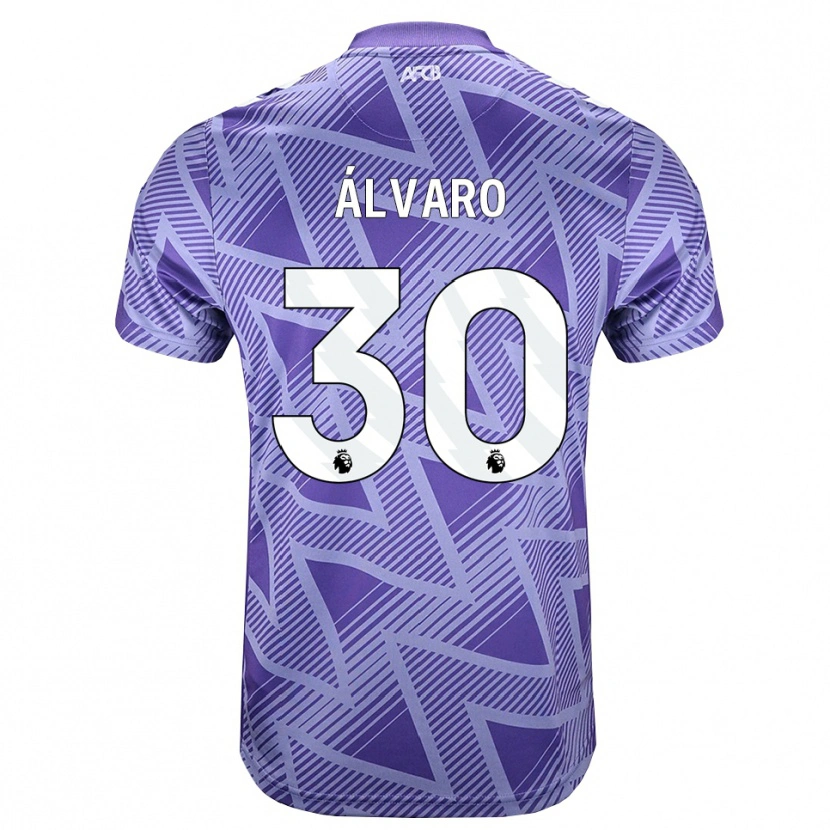 Danxen Dames Álvaro Rodríguez #30 Licht Violet Rood Wit Uitshirt Uittenue 2026/27 T-Shirt België
