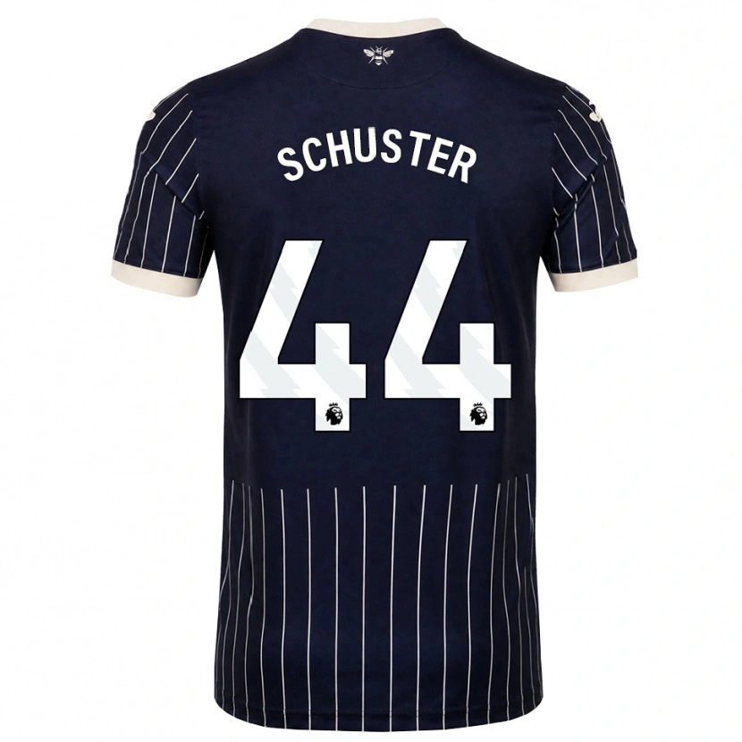 Danxen Dames Jannik Schuster #44 Zwart Wit Uitshirt Uittenue 2026/27 T-Shirt België