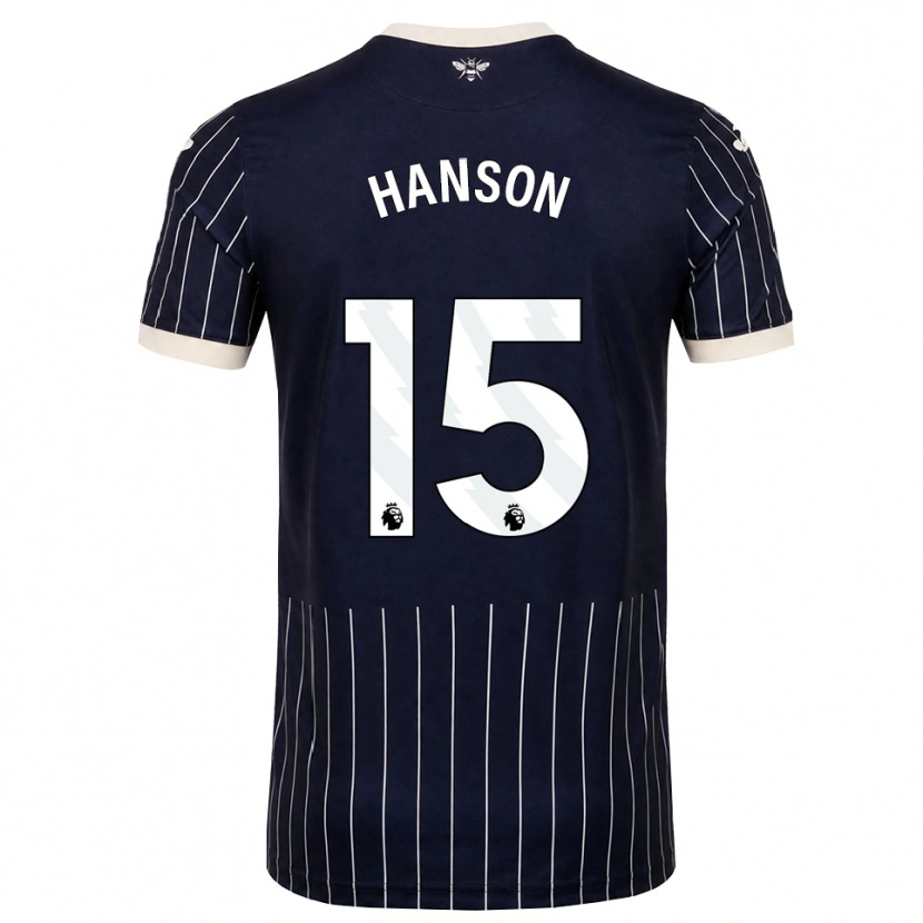 Danxen Dames Jacob Hanson #15 Zwart Wit Uitshirt Uittenue 2026/27 T-Shirt België