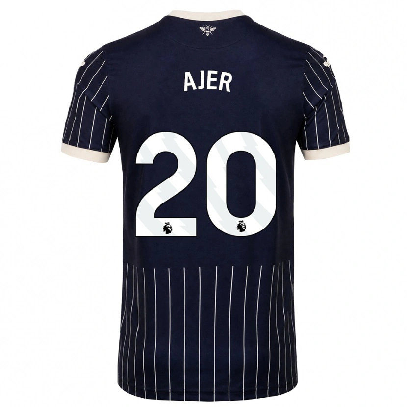 Danxen Dames Kristoffer Ajer #20 Zwart Wit Uitshirt Uittenue 2026/27 T-Shirt België
