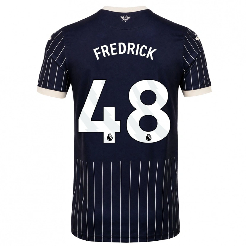 Danxen Dames Benjamin Fredrick #48 Zwart Wit Uitshirt Uittenue 2026/27 T-Shirt België