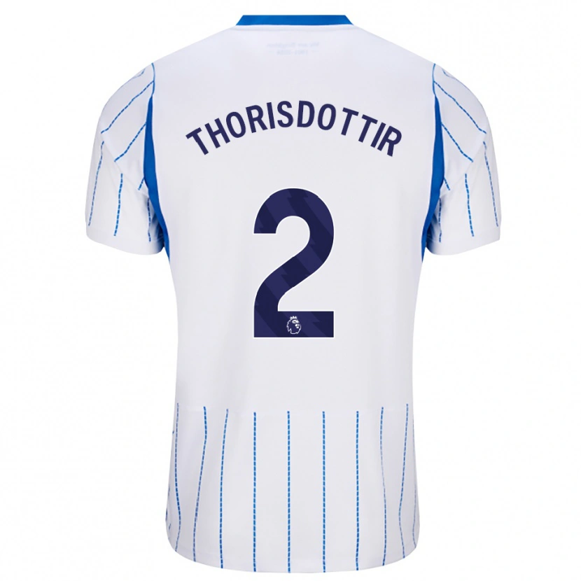 Danxen Dames Maria Thorisdottir #2 Hemelsblauw Wit Uitshirt Uittenue 2026/27 T-Shirt België