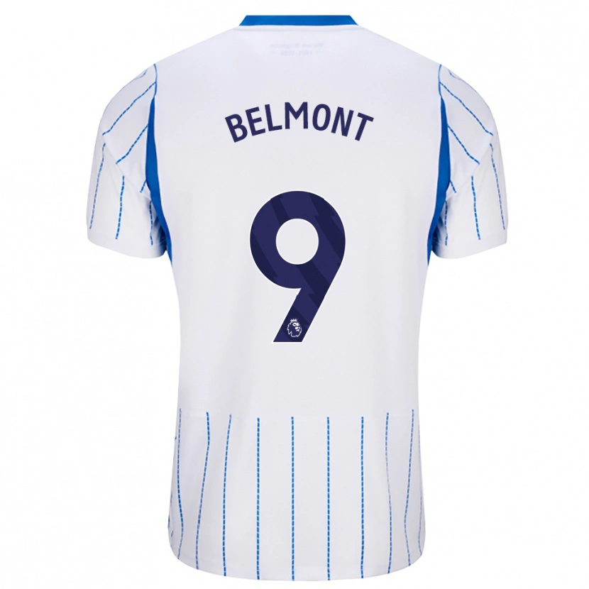 Danxen Dames Joe Belmont #9 Hemelsblauw Wit Uitshirt Uittenue 2026/27 T-Shirt België