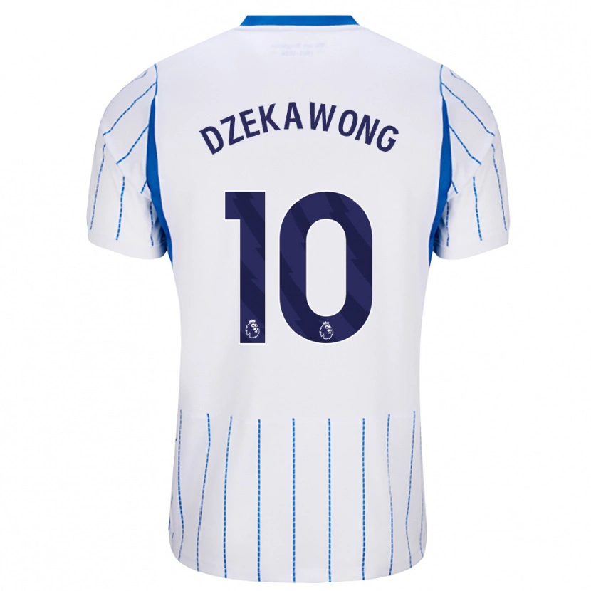 Danxen Dames Finn Dzekawong #10 Hemelsblauw Wit Uitshirt Uittenue 2026/27 T-Shirt België