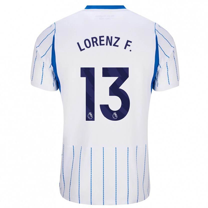 Danxen Dames Lorenz Ferdinand #13 Hemelsblauw Wit Uitshirt Uittenue 2026/27 T-Shirt België
