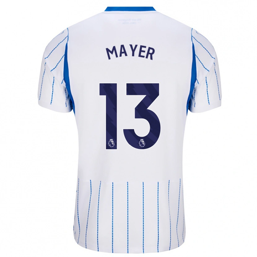 Danxen Dames Oliver Mayer #13 Hemelsblauw Wit Uitshirt Uittenue 2026/27 T-Shirt België