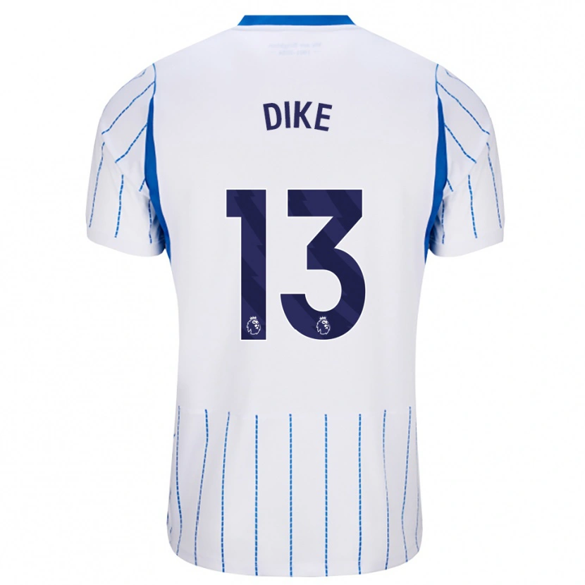 Danxen Dames Michael Dike #13 Hemelsblauw Wit Uitshirt Uittenue 2026/27 T-Shirt België