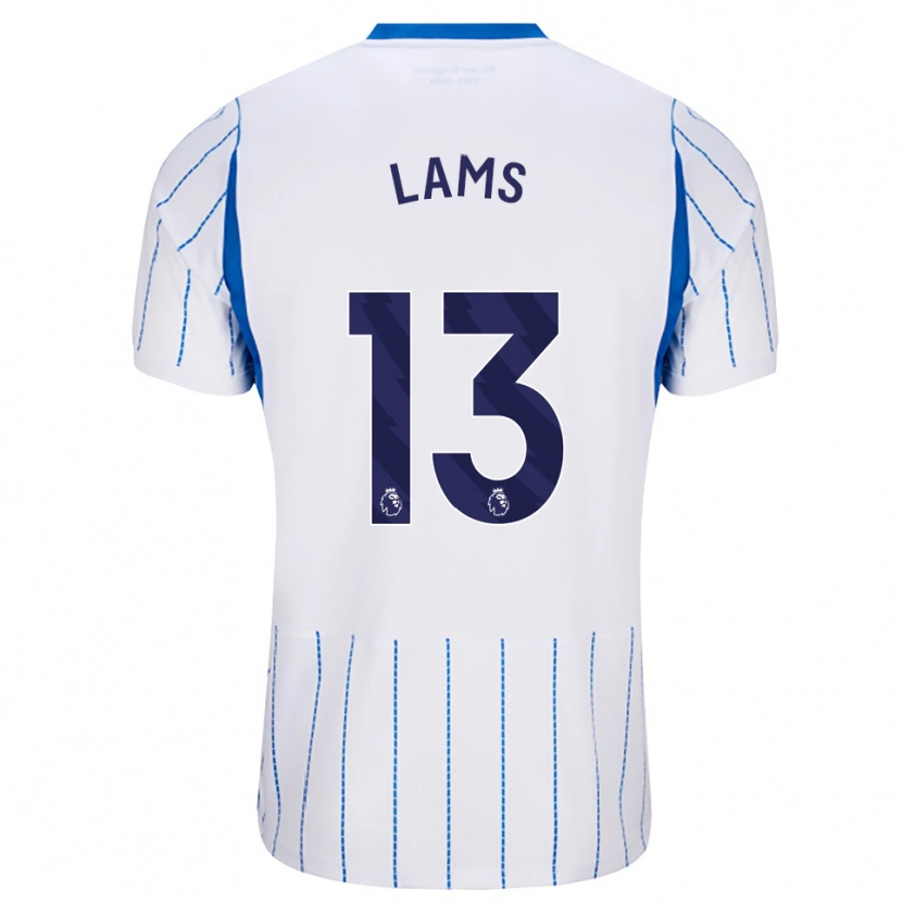 Danxen Dames George Lams #13 Hemelsblauw Wit Uitshirt Uittenue 2026/27 T-Shirt België