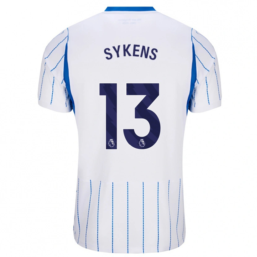 Danxen Dames Rory Sykens #13 Hemelsblauw Wit Uitshirt Uittenue 2026/27 T-Shirt België