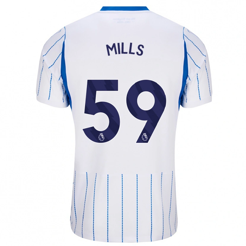 Danxen Dames Harry Mills #59 Hemelsblauw Wit Uitshirt Uittenue 2026/27 T-Shirt België