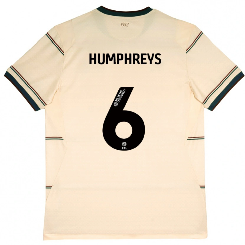 Danxen Dames Bashir Humphreys #6 Beige Bordeaux Uitshirt Uittenue 2026/27 T-Shirt België