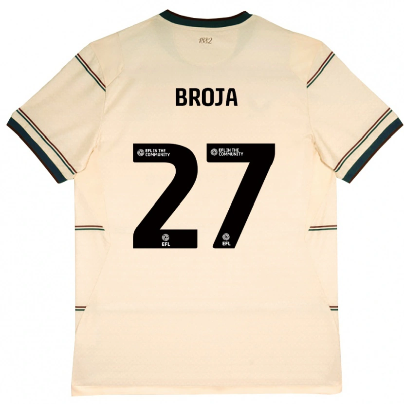 Danxen Dames Armando Broja #27 Beige Bordeaux Uitshirt Uittenue 2026/27 T-Shirt België