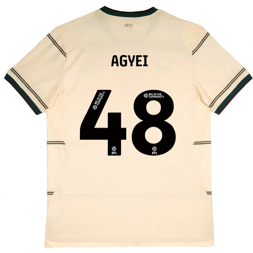 Danxen Dames Enock Agyei #48 Beige Bordeaux Uitshirt Uittenue 2026/27 T-Shirt België