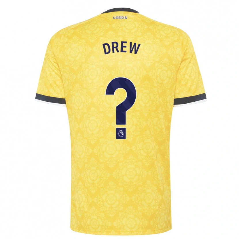 Danxen Dames Drew Greene #0 Geel Wit Zwart Uitshirt Uittenue 2026/27 T-Shirt België