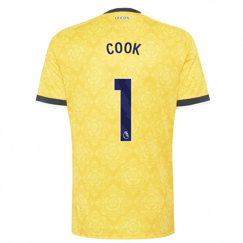 Danxen Dames Robbie Cook #1 Geel Wit Zwart Uitshirt Uittenue 2026/27 T-Shirt België
