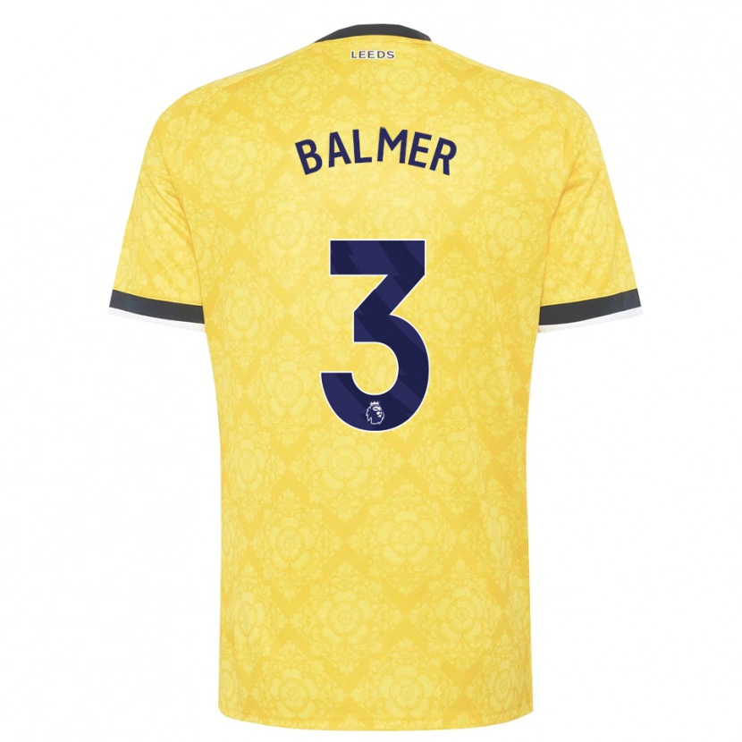 Danxen Dames Liam Balmer #3 Geel Wit Zwart Uitshirt Uittenue 2026/27 T-Shirt België