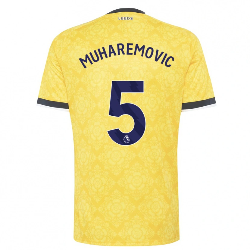 Danxen Dames Tarik Muharemović #5 Geel Wit Zwart Uitshirt Uittenue 2026/27 T-Shirt België