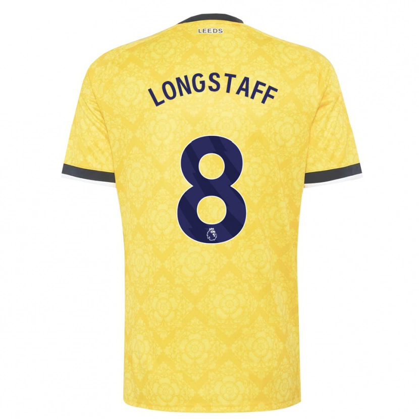 Danxen Dames Sean Longstaff #8 Geel Wit Zwart Uitshirt Uittenue 2026/27 T-Shirt België
