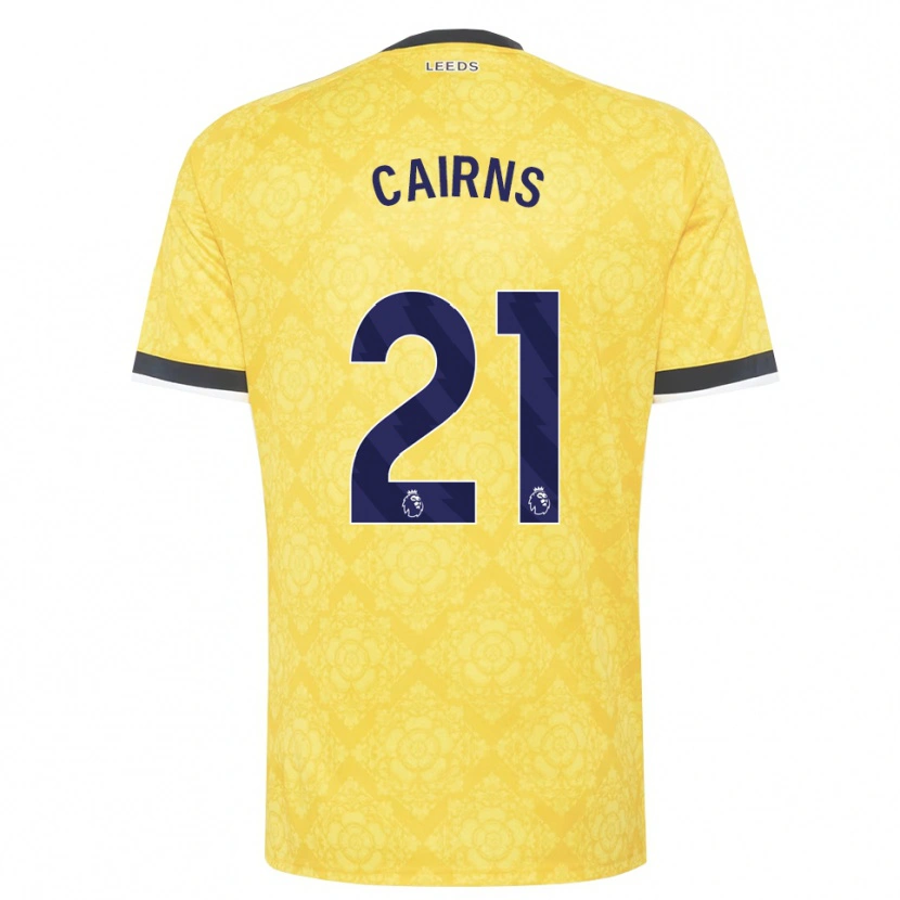 Danxen Dames Alex Cairns #21 Geel Wit Zwart Uitshirt Uittenue 2026/27 T-Shirt België