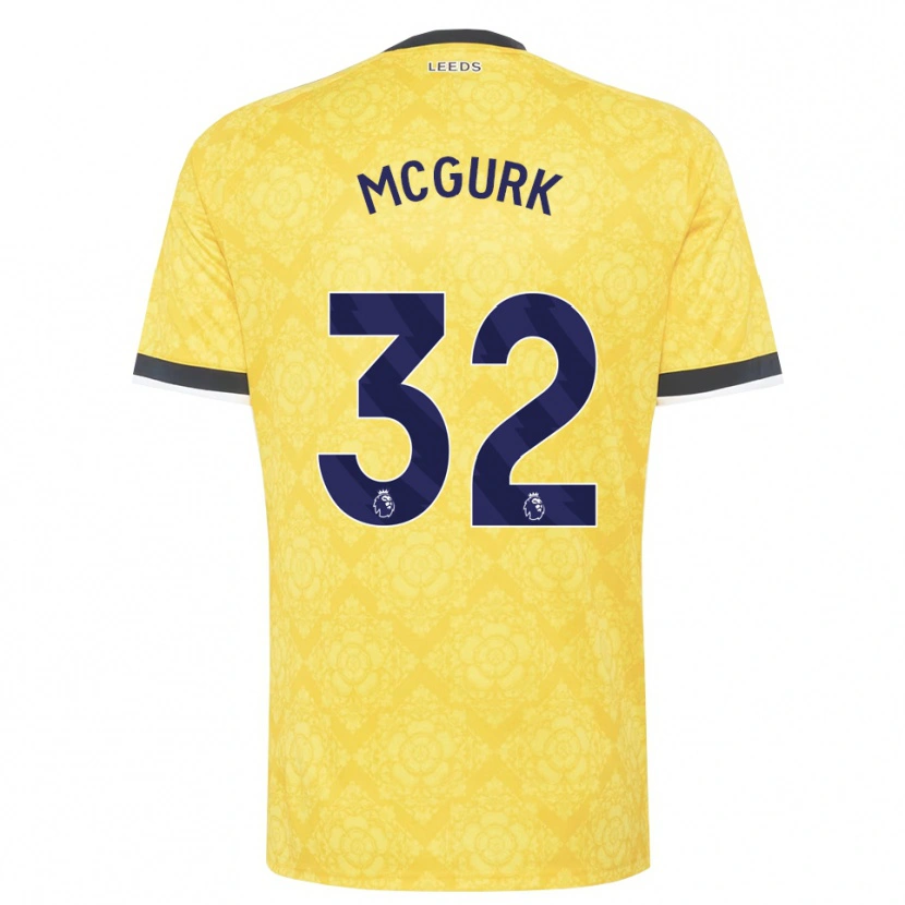 Danxen Dames Sean Mcgurk #32 Geel Wit Zwart Uitshirt Uittenue 2026/27 T-Shirt België